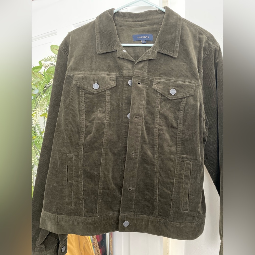 Talbots NWT Corduroy Green Jacket